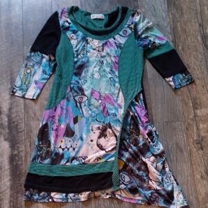 Papillon Patchwork Art Dress Gothic Punk Eyes Angles Clocktower